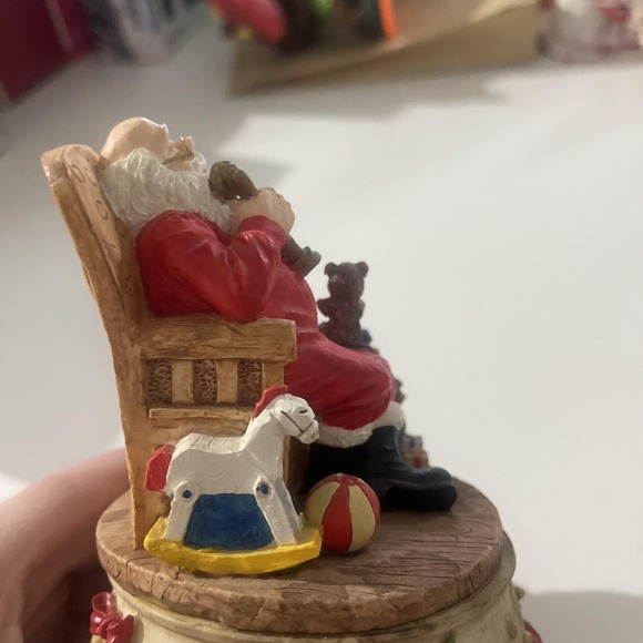 Vintage Jay Import Co. Santa Music Box Made In China Plays Jingle Bells - Picture 4 of 8